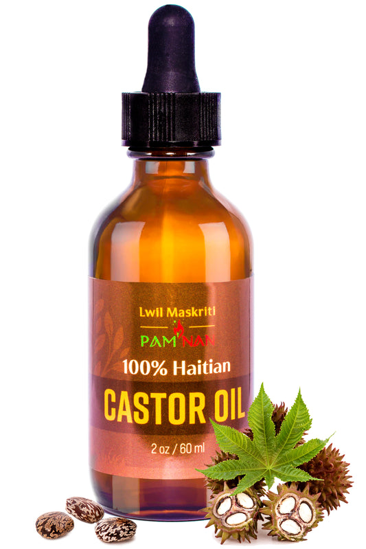 Haitian black castor oil 2oz, 4oz