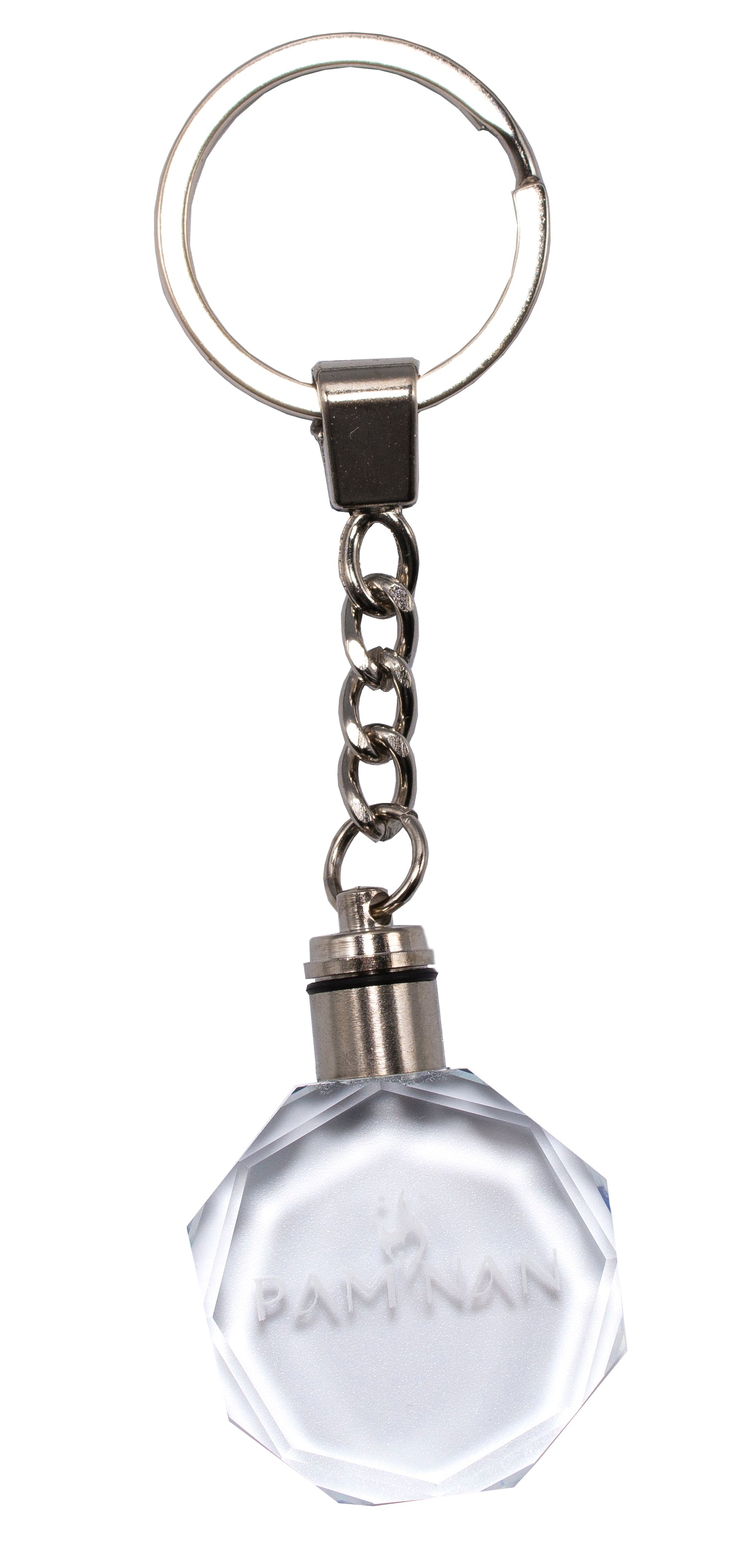 Crystal Keychain Lighted 3D Laser Engraved Logo Pamnan.