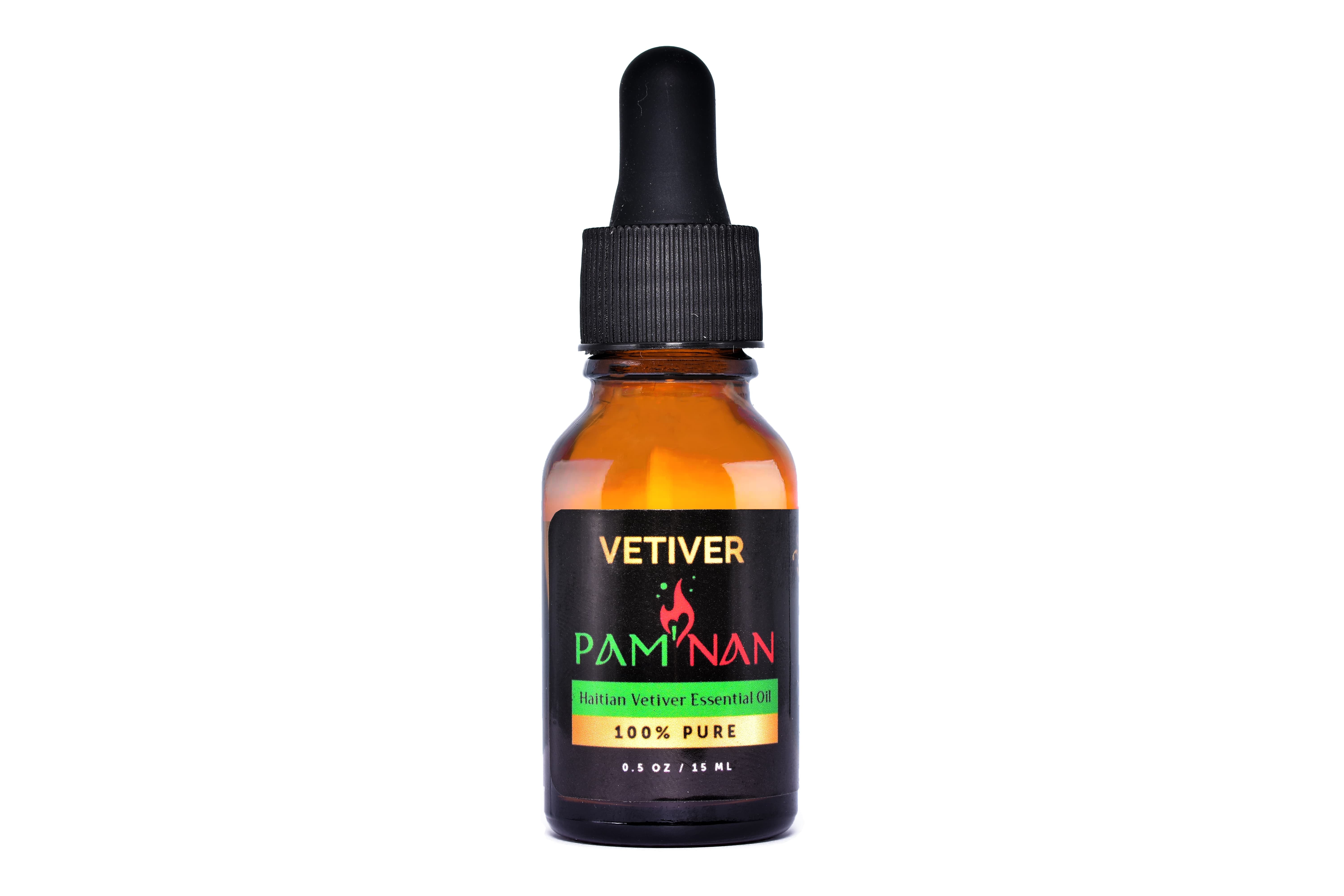 Vetiver Pamnan 100% Pure Haitian 0.5 oz or 15ml