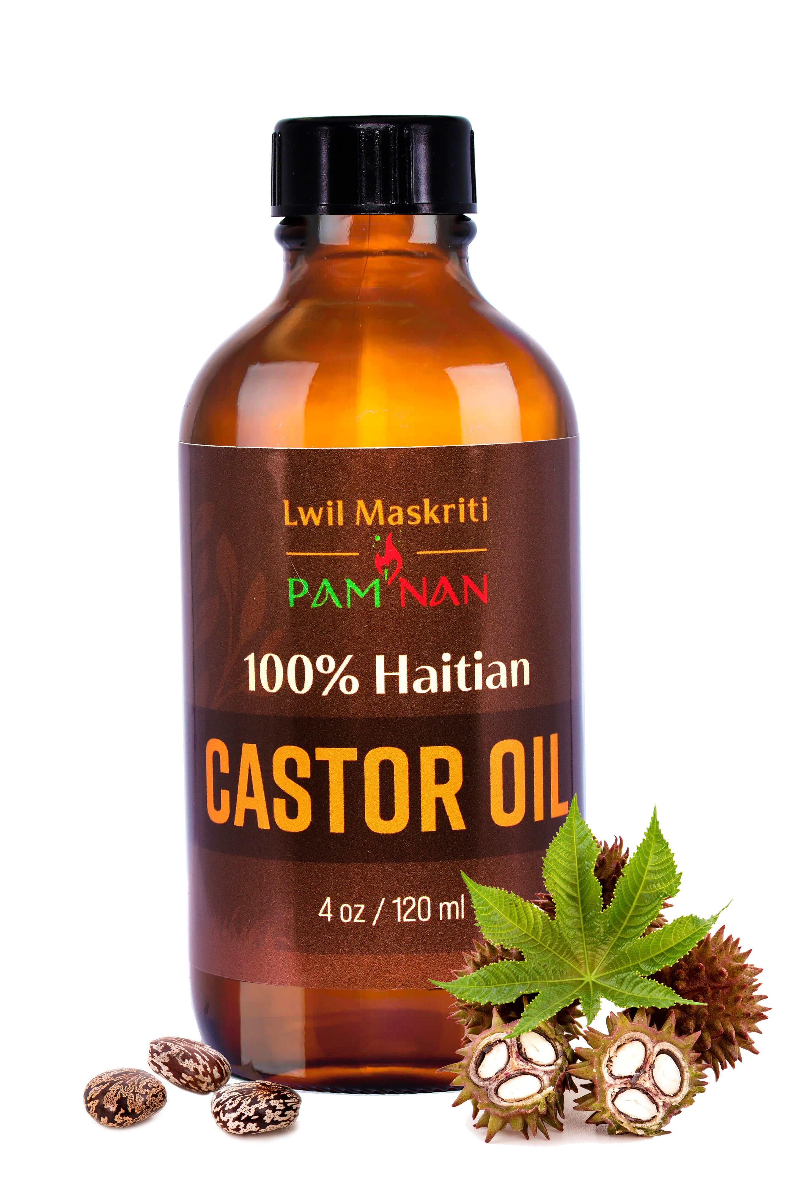 Haitian black castor oil 2oz, 4oz