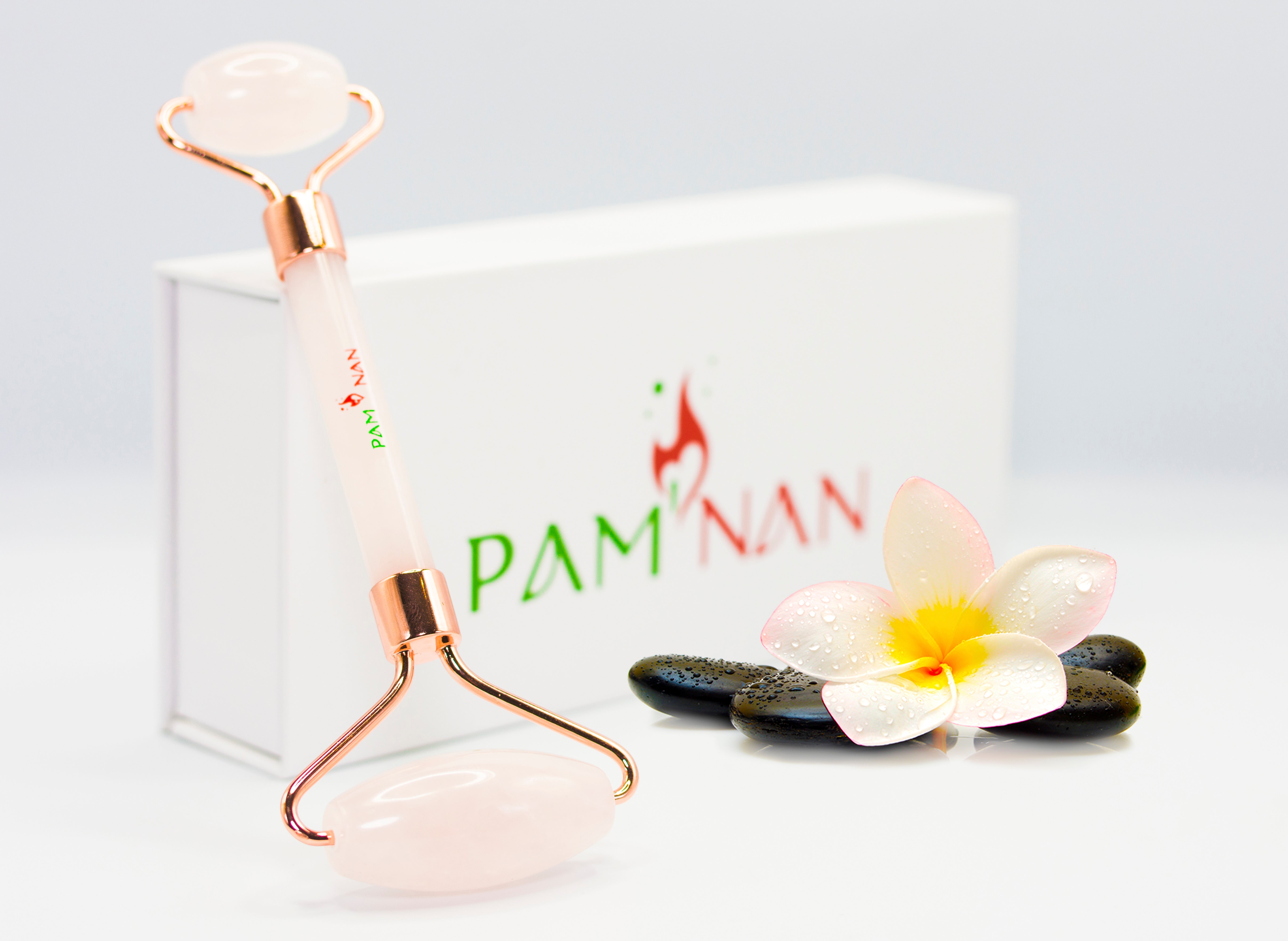 Facial Massage Roller Rose Quartz